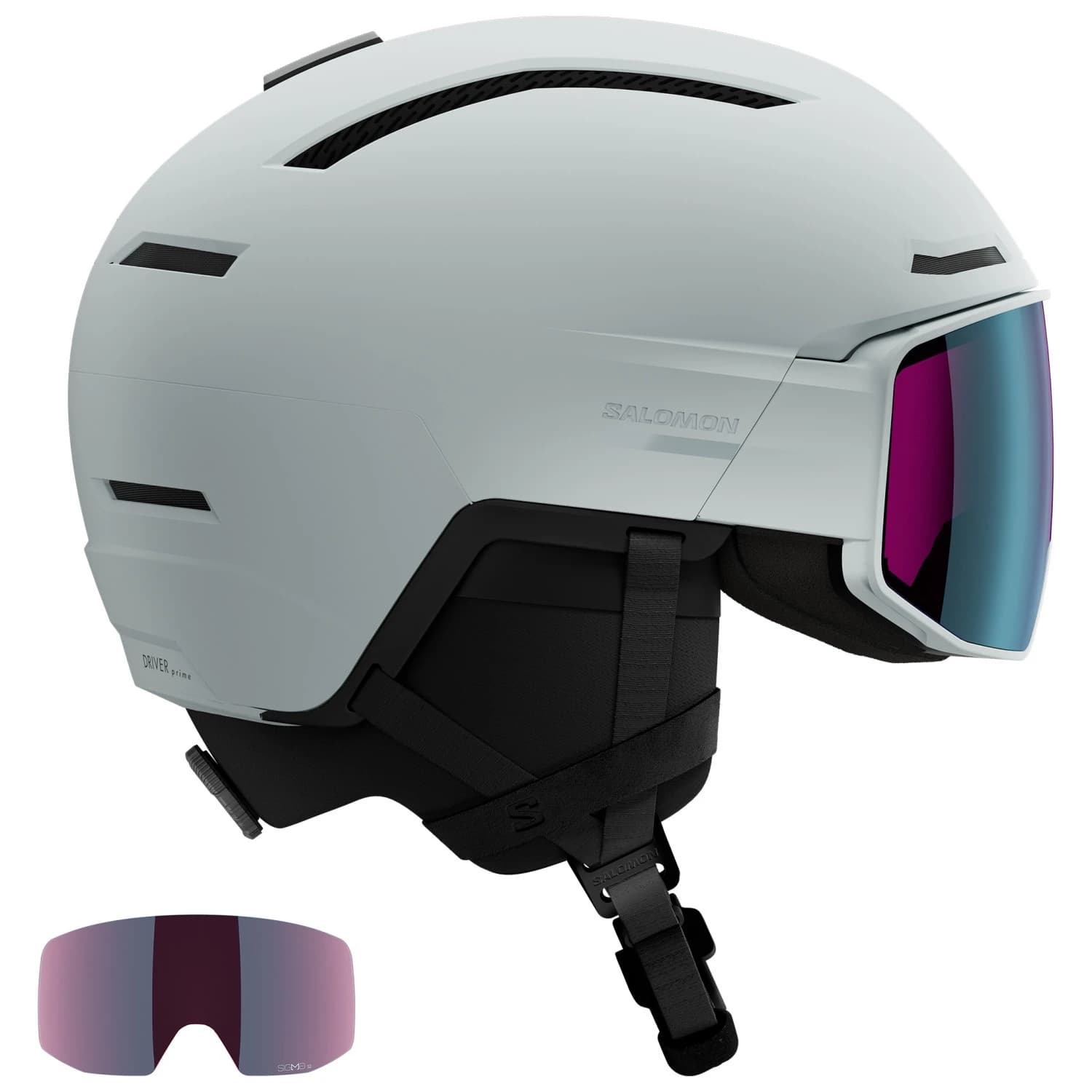 Ски каска Salomon Driver Prime Sigma Plus Ski helmet - Ice Flow / Sky Blue