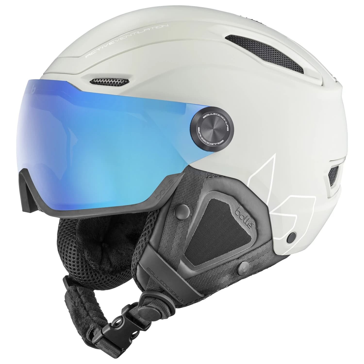 Ски каска Bollé V-Line Photochromic Cat 1-3 (VLT 45-12%) Ski helmet - Lightest Grey Matte