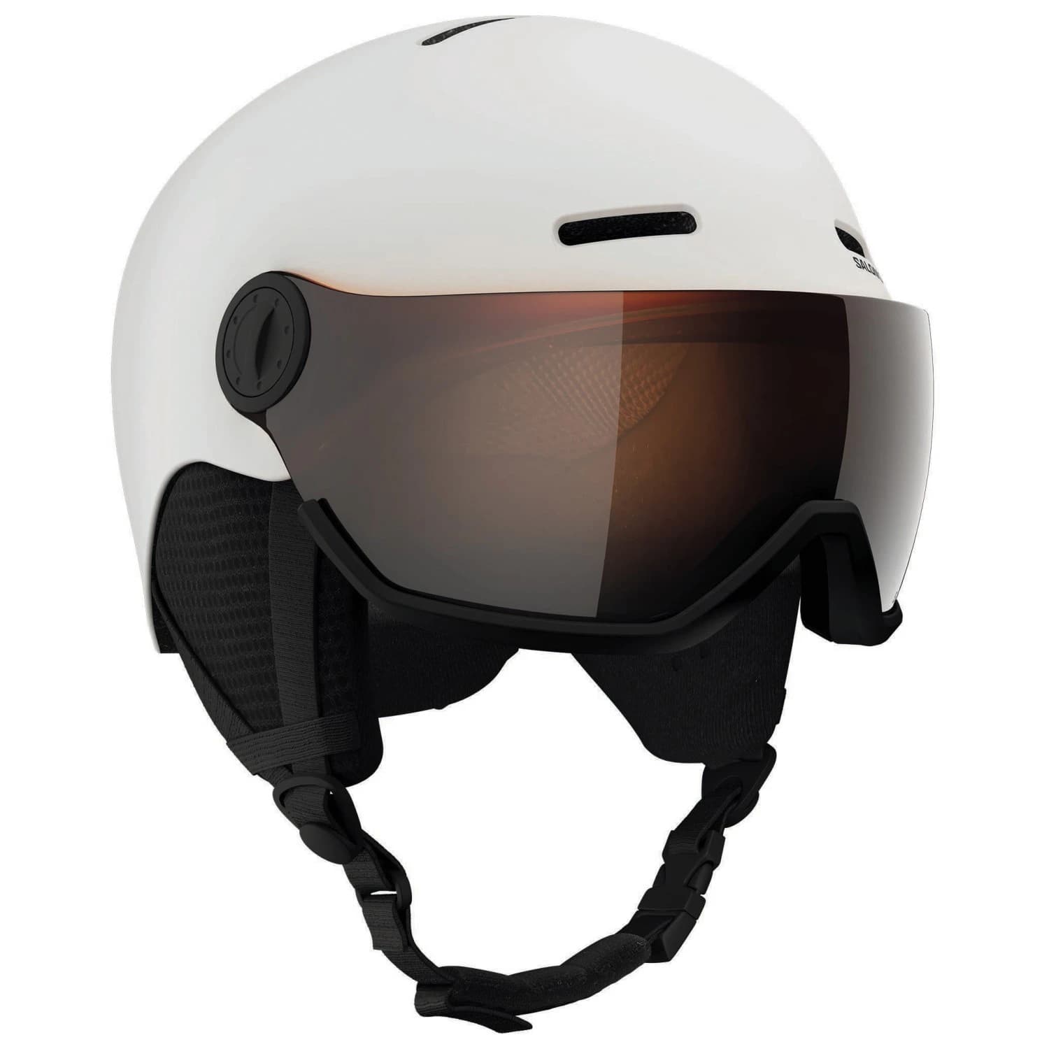 Детска ски каска Salomon Kid's Orka Visor Cat. 2 Ski helmet - White / Flash Silver