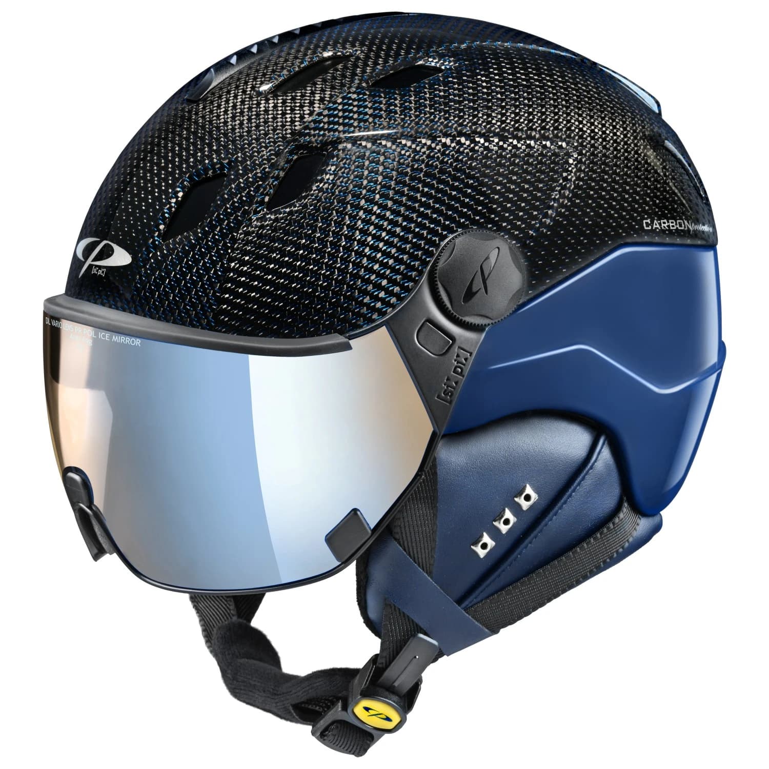 Ски каска Cp helmets Corao+ Carbon Ski helmet - Blue Carbon Shiny / Blue Shiny