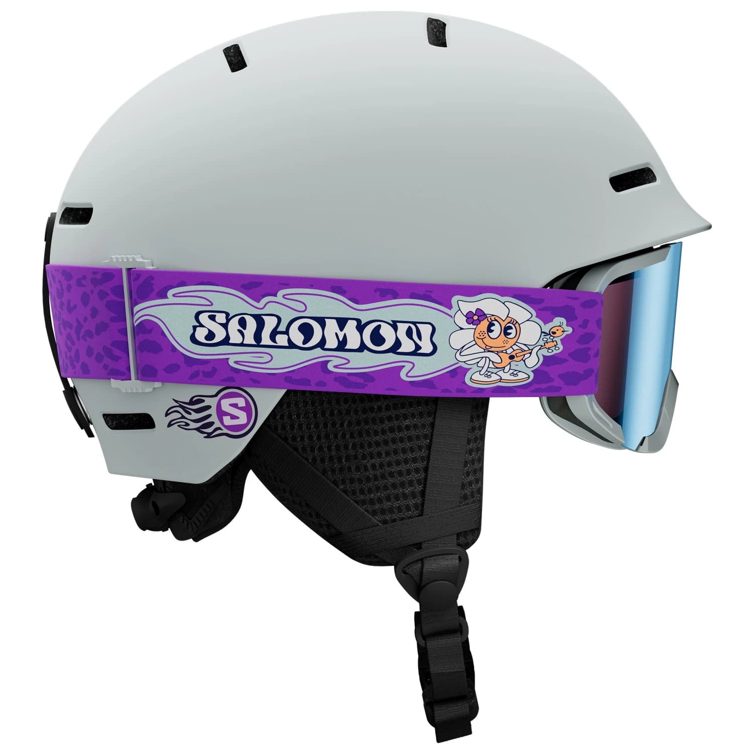 Детска ски каска Salomon Kid's Player Combo Cat. 2 VLT 25% Ski helmet - Ice Flow