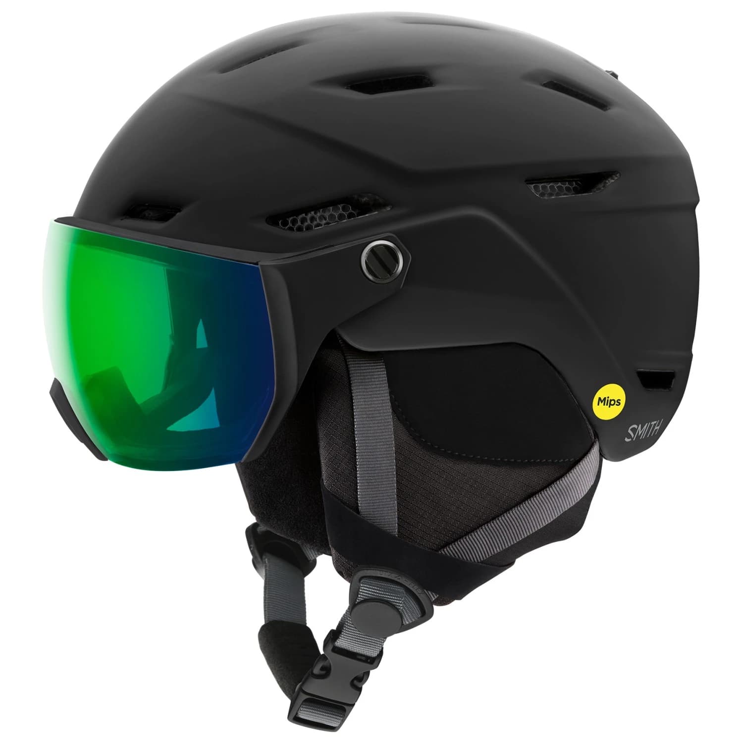Ски каска Smith Survey EU Mirror S2 (VLT 23%) Ski helmet - Matte Black / Everyday Green Mirror