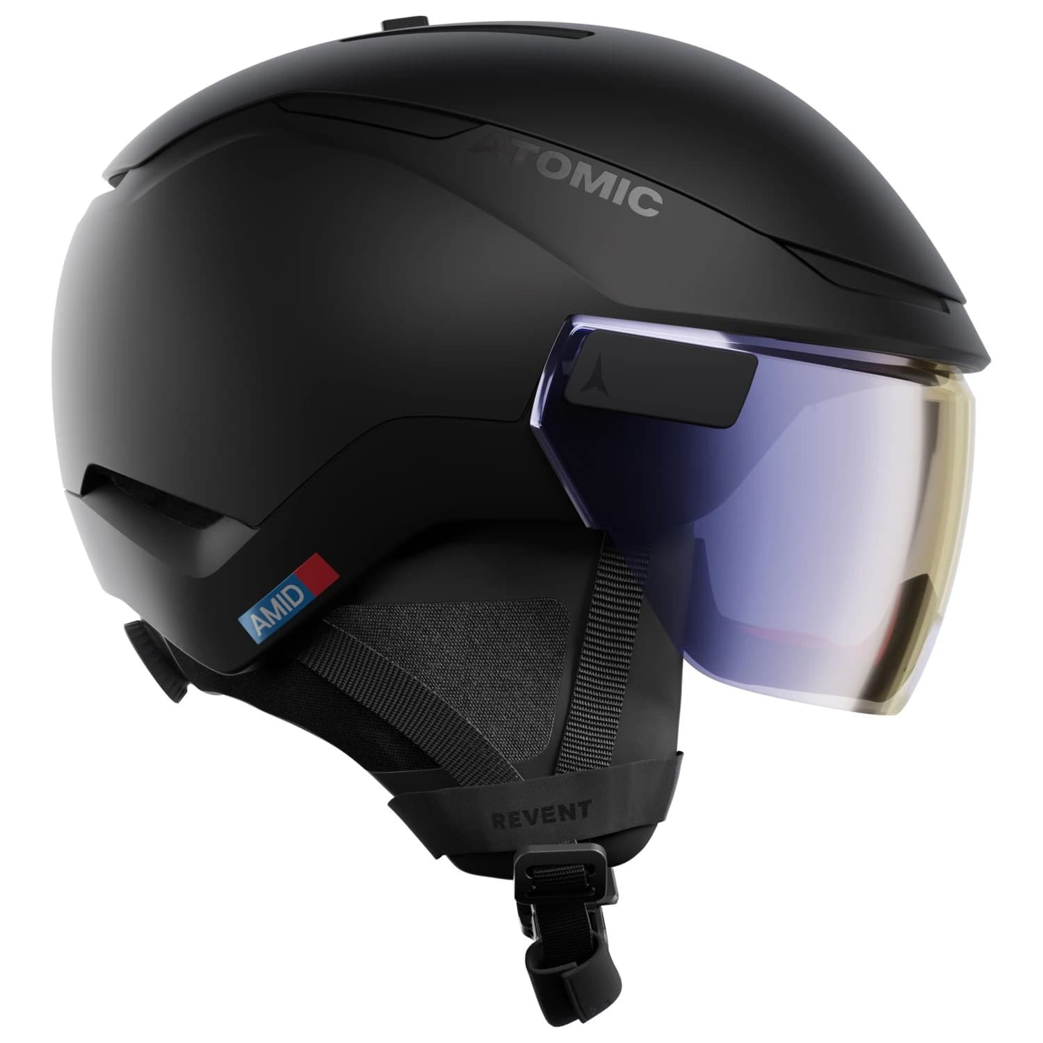 Ски каска Atomic Revent GT Amid Visor HD S1 Ski helmet - Black / Yellow Blue HD