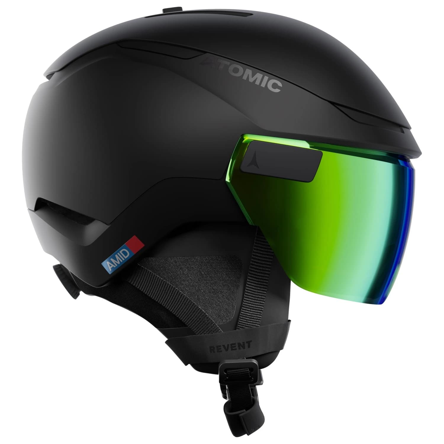 Ски каска Atomic Revent GT Amid Visor HD S2 Ski helmet - Black / Green HD