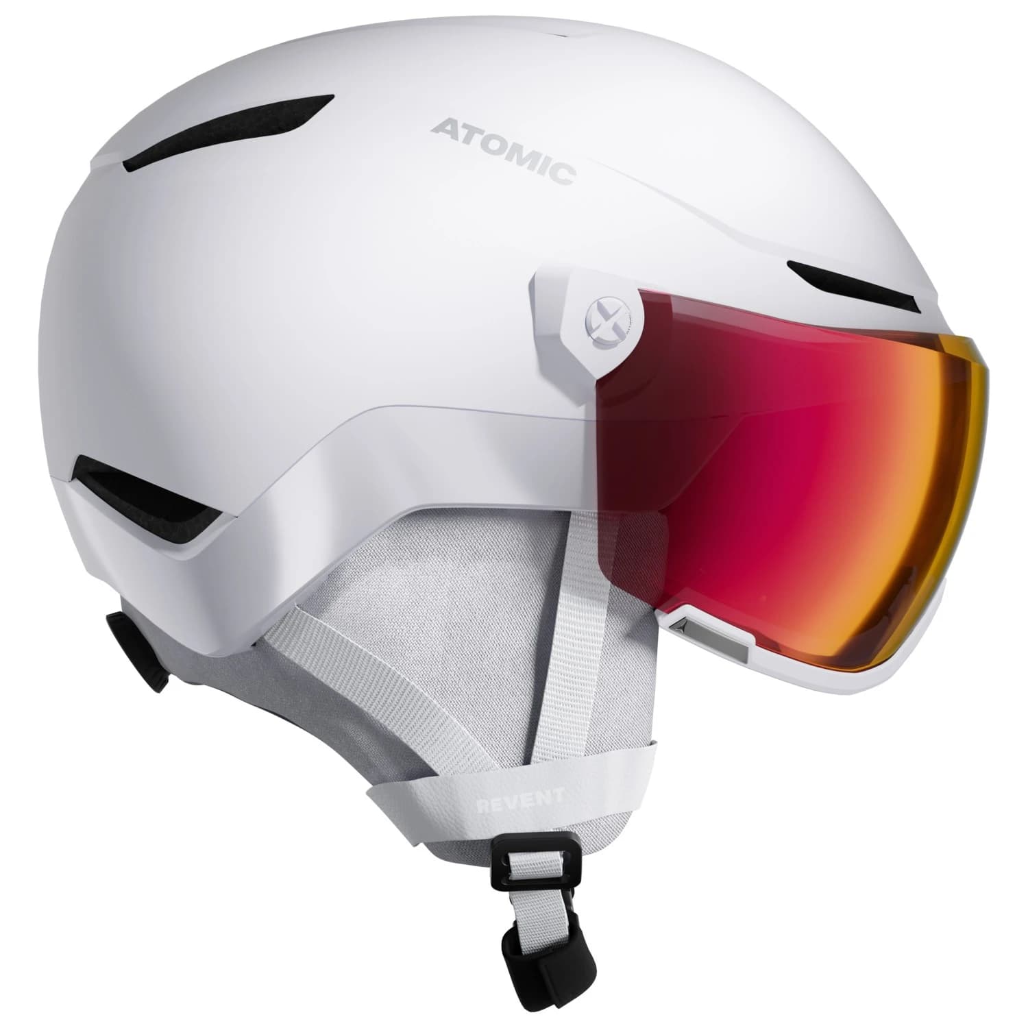 Ски каска Atomic Revent Visor Photochromic S1-3 Ski helmet - White Heather / Red Photo