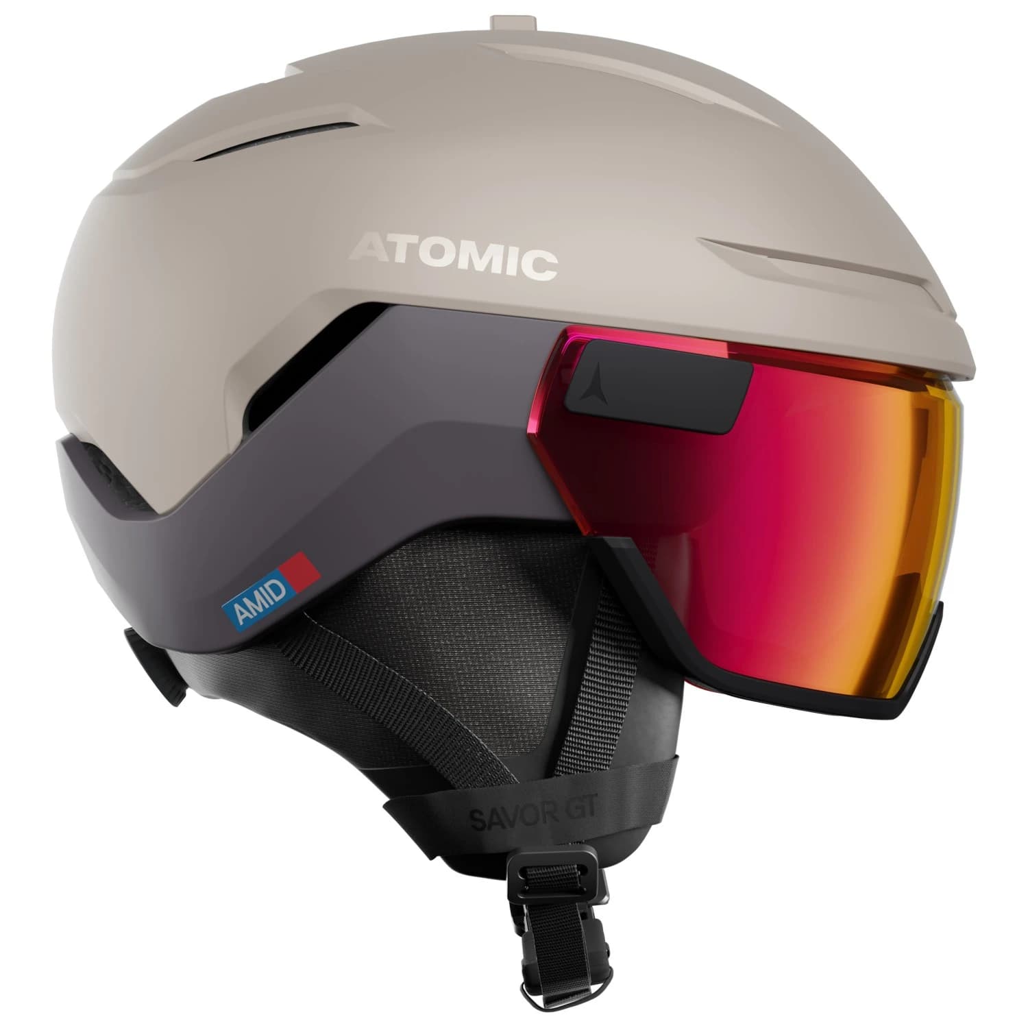 Ски каска Atomic Savor GT Amid Visor Photochromic S1-3 Ski helmet - Sand / Red Photo