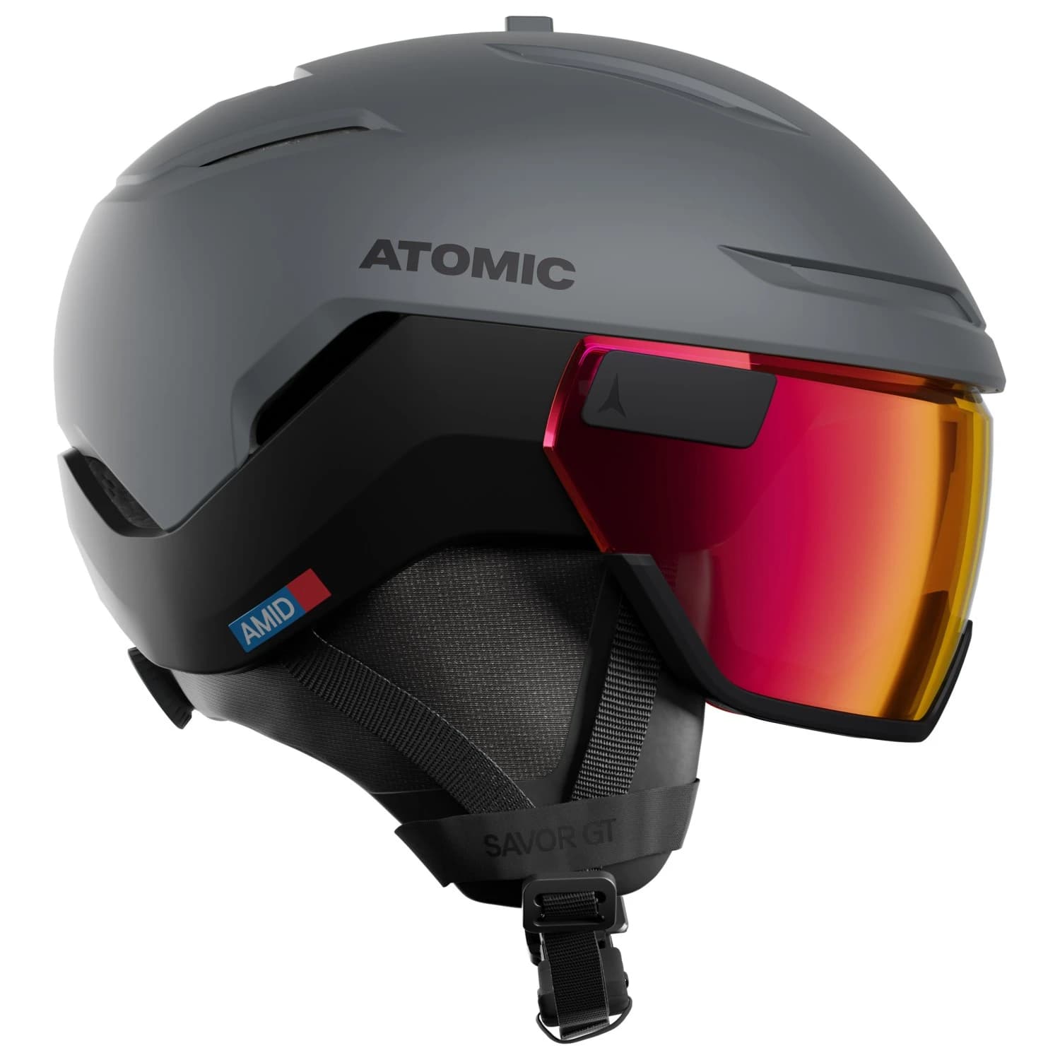 Ски каска Atomic Savor GT Amid Visor Photochromic S1-3 Ski helmet - Slate / Red Photo
