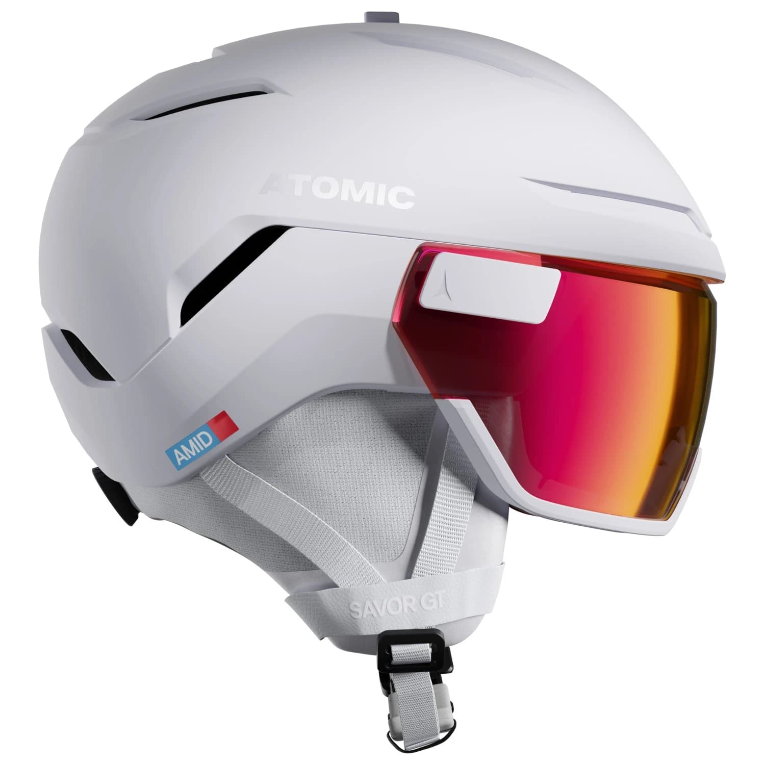 Ски каска Atomic Savor GT Amid Visor Photochromic S1-3 Ski helmet - White Heather / Red Photo