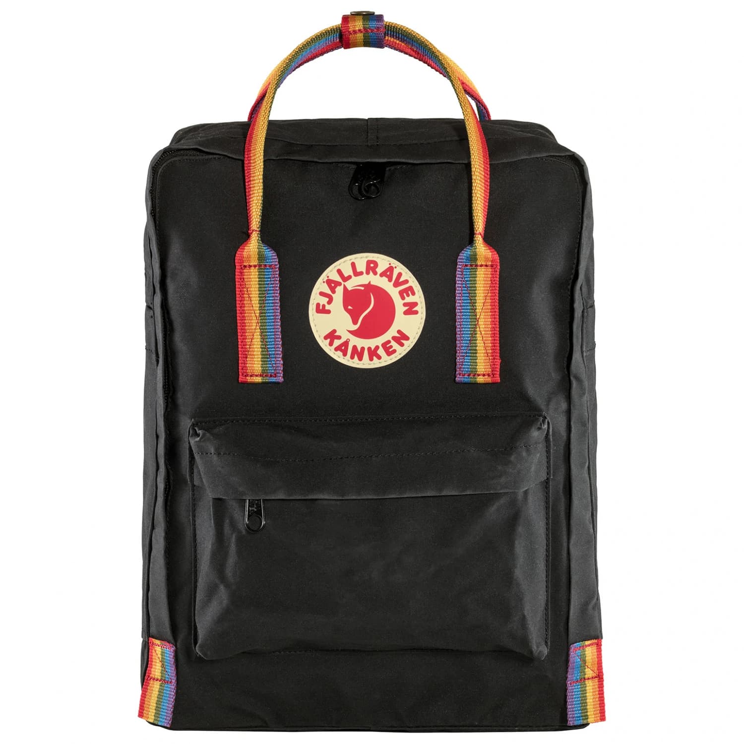 Дневна раница Fjällräven Kånken Rainbow 16 Daypack - Black / Rainbow Pattern