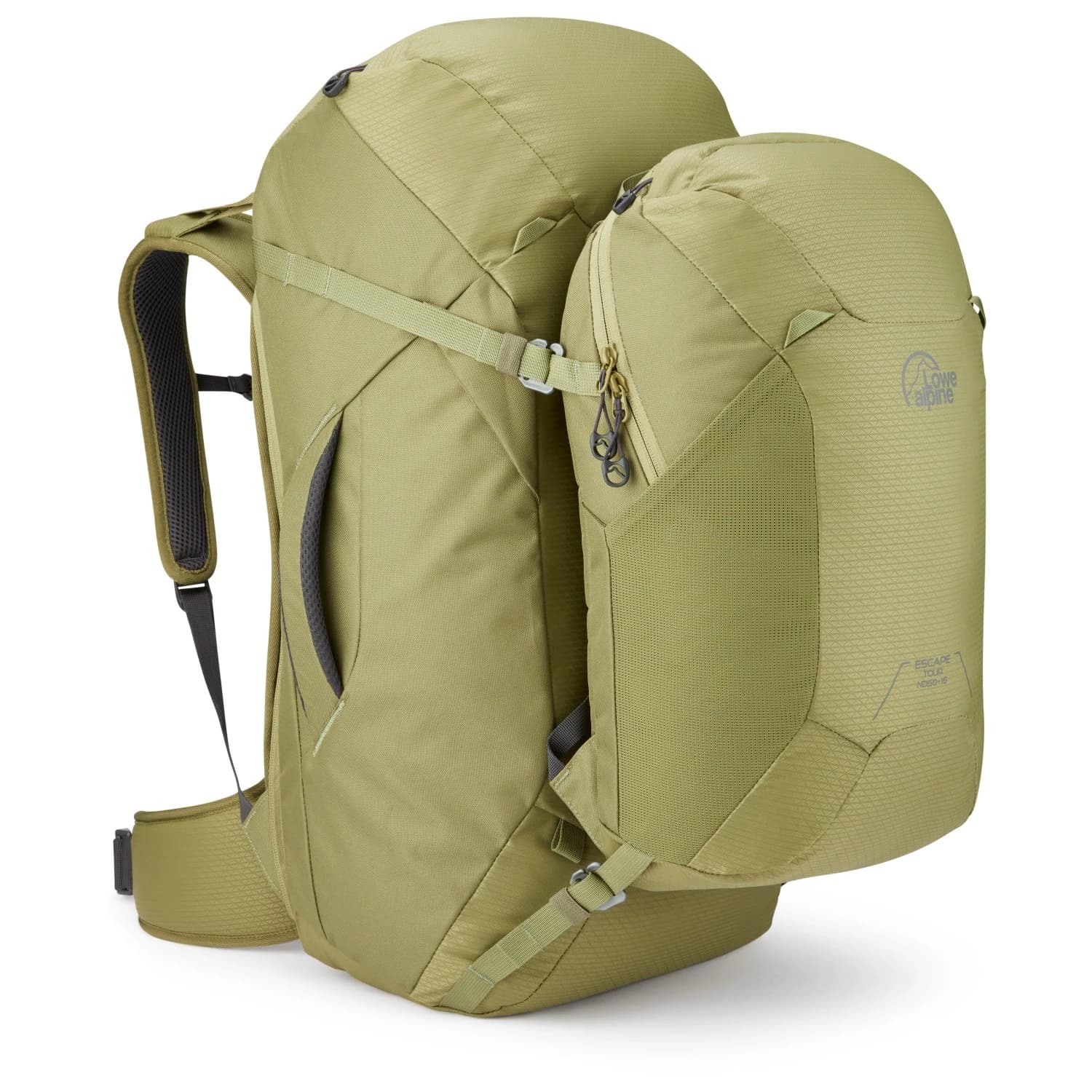 Дамска пътна раница Lowe alpine Women's Escape Tour ND 50+15 Travel backpack - Chlorite Green