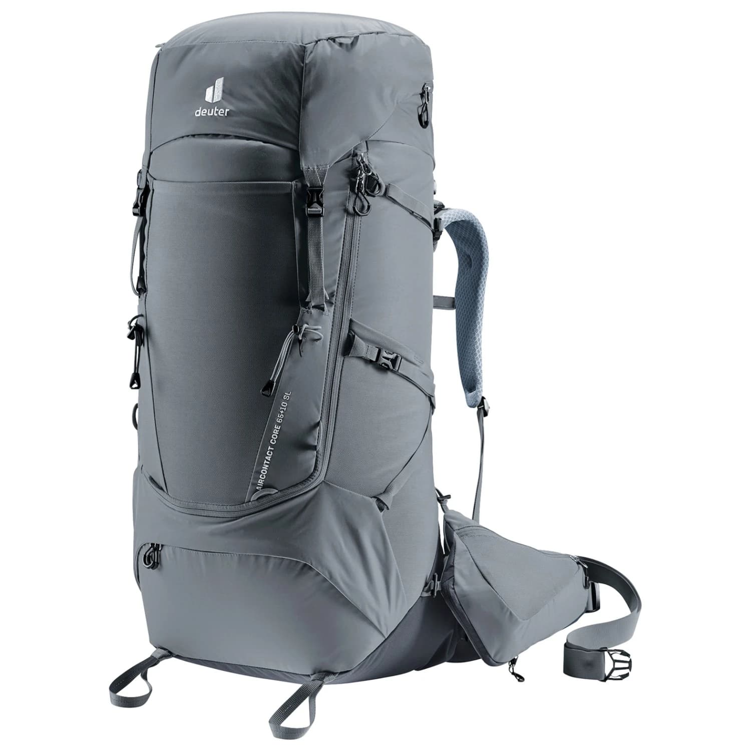 Дамска трекинг раница Deuter Women's Aircontact Core 65+10 SL Walking backpack - Graphite / Black
