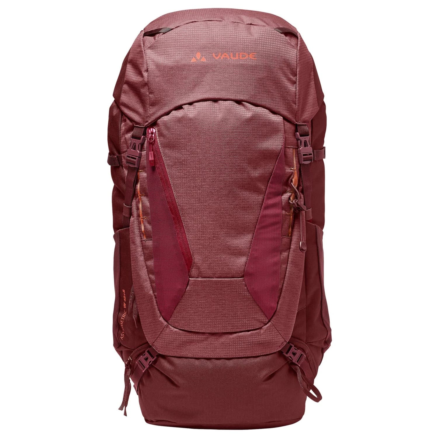 Дамска трекинг раница Vaude Women's Asymmetric 48+8 Mountaineering backpack - Dark Cherry