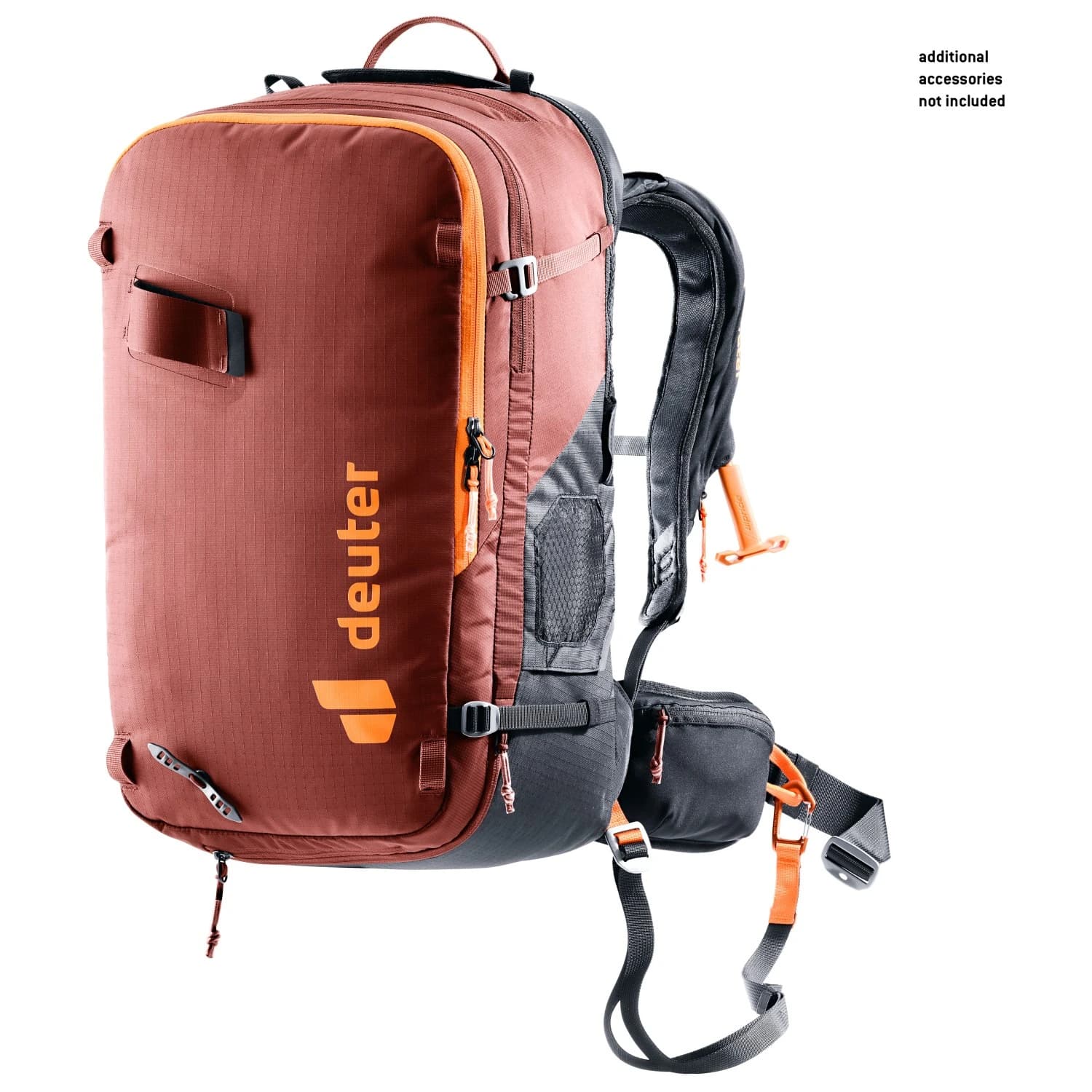 Дамска лавинна раница с въздушна възглавница Deuter Women's Alproof 30 SL Avalanche airbag - Redwood / Black