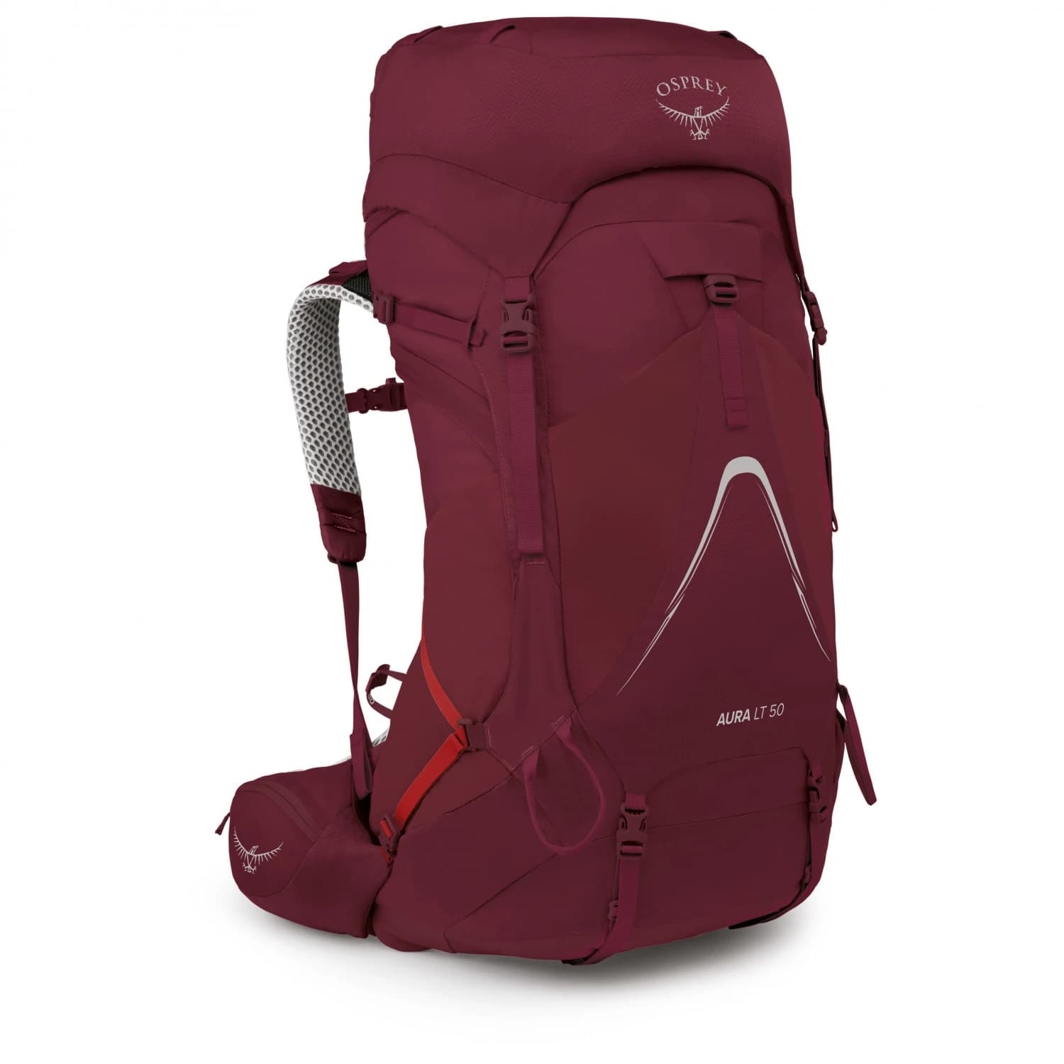 Дамска трекинг раница Osprey Women's Aura AG LT 50 Walking backpack - Antidote Purple