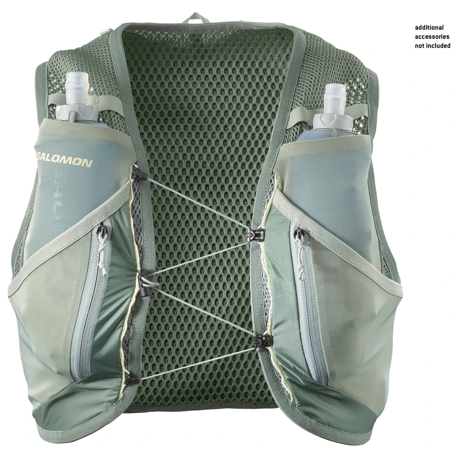 Раница за трейл бягане Salomon Active Skin 12 Set Trail running backpack - Laurel Wreath / Lily Pad / Aloe Wash