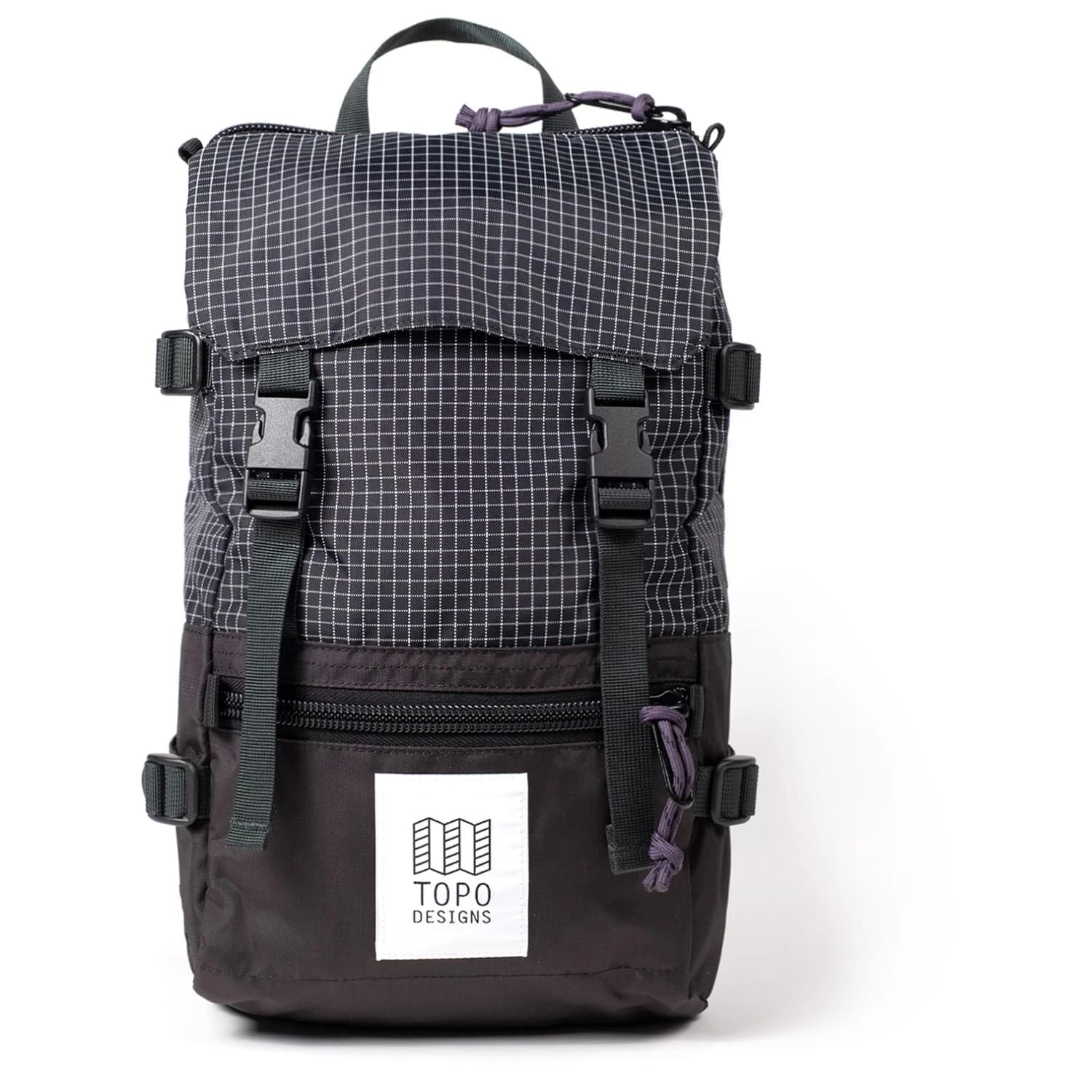 Дневна раница Topo designs Rover Pack Mini Recycled Daypack - Black / Grid