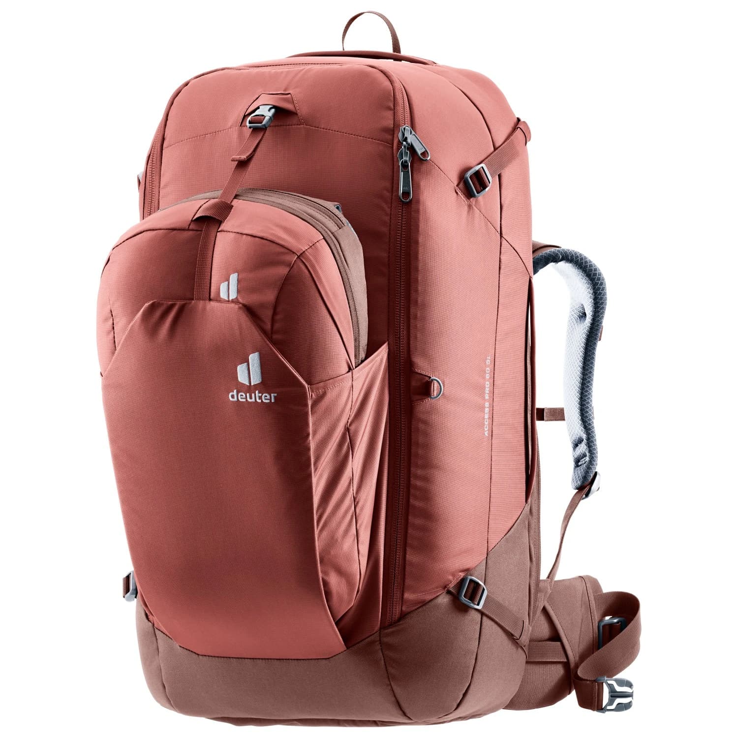 Дамска пътна раница Deuter Women's Access Pro 60 SL Travel backpack - Caspia / Raisin
