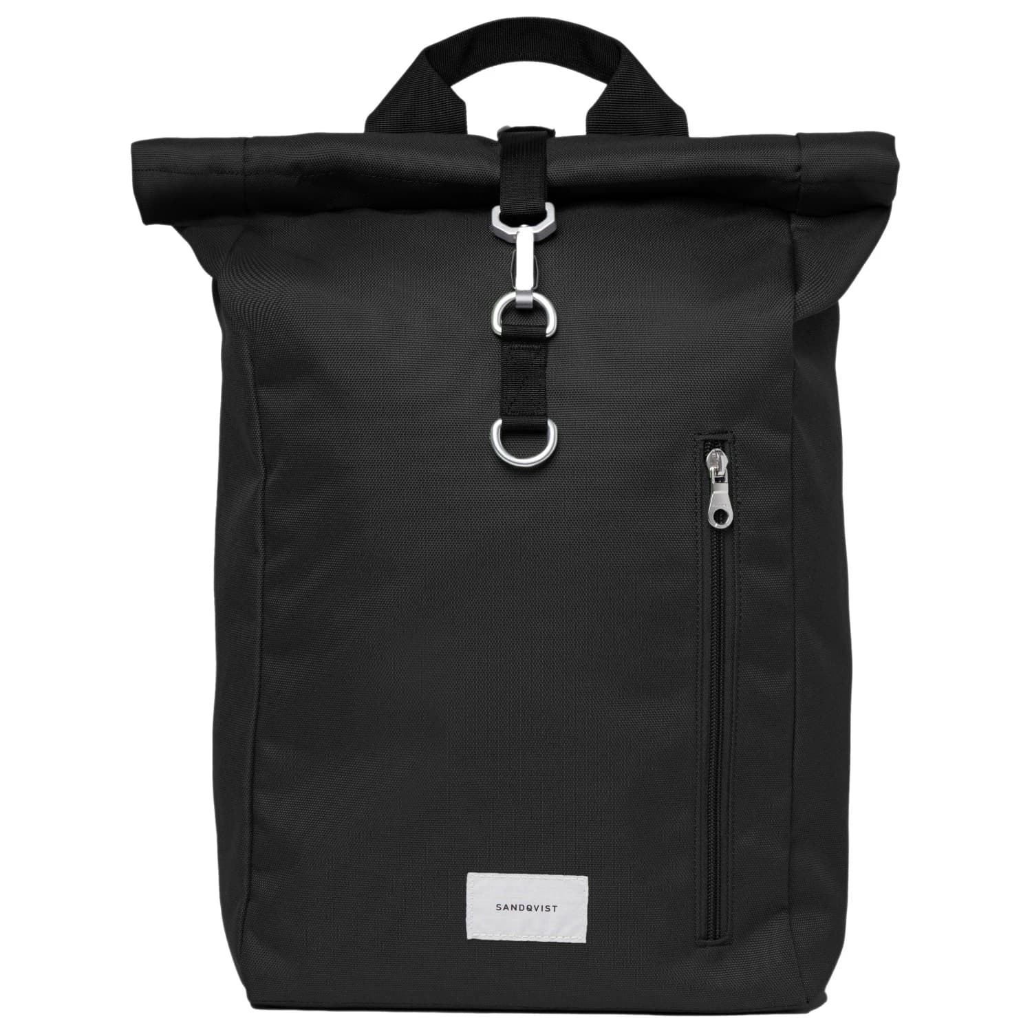Дневна раница Sandqvist Ground Rolltop Backpack 19 Daypack - Black with Black Webbing