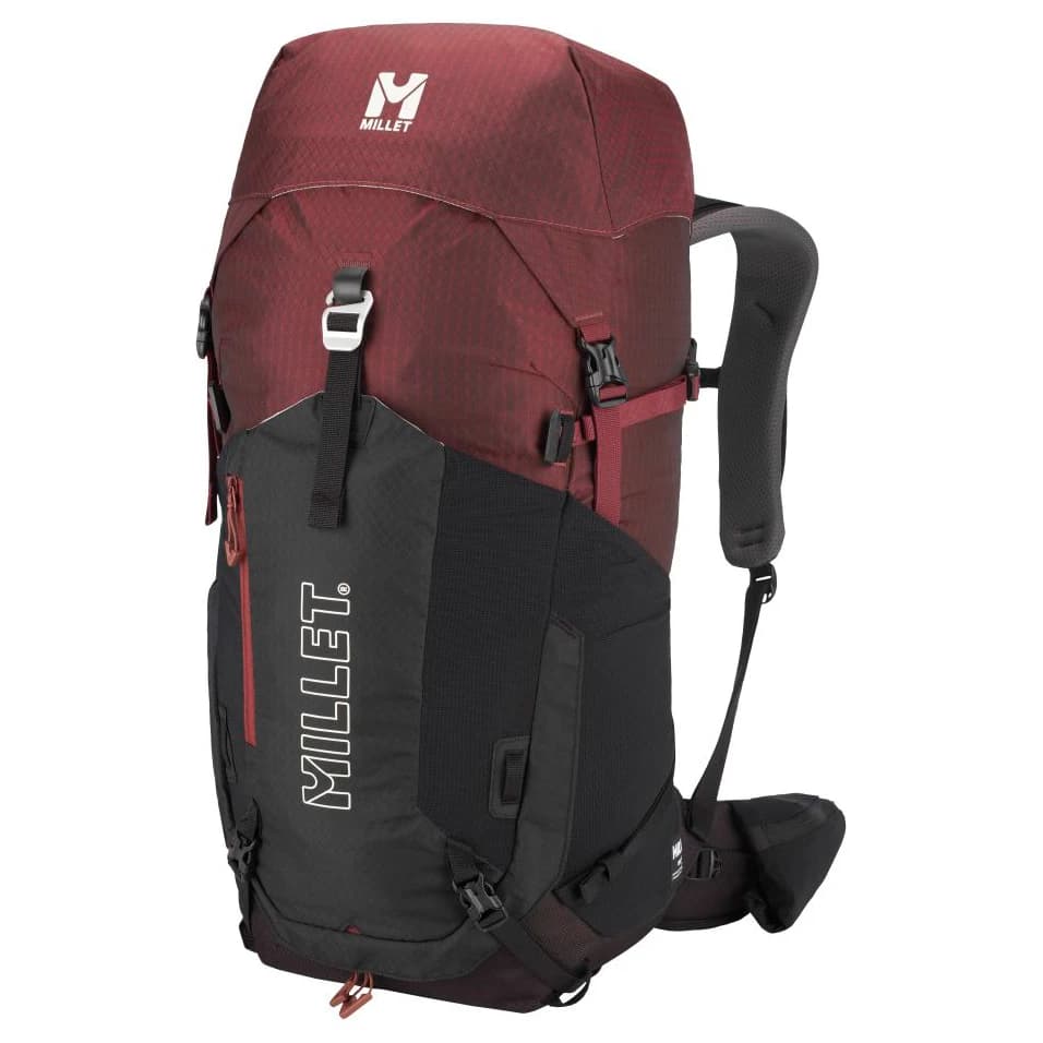 Туристическа раница Millet Ubic 40 Mountaineering backpack - E-Black / Dark Red