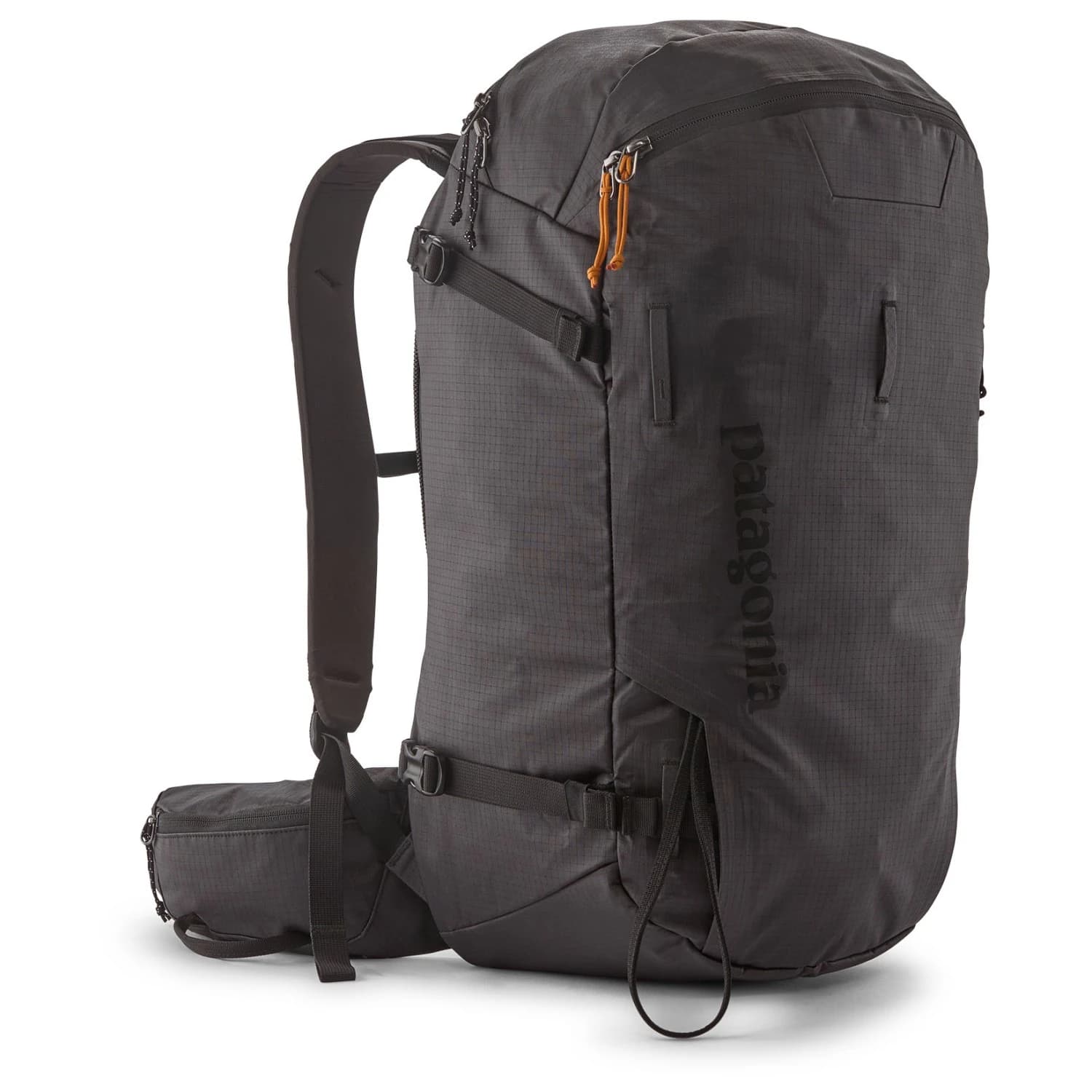 Раница за ски-туринг Patagonia PowSlayer Pack Ski touring backpack - Black / Autumn Orange