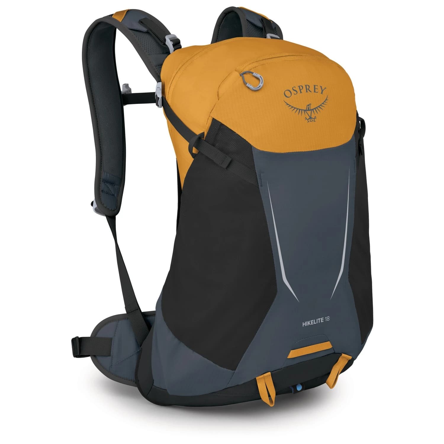 Туристическа раница Osprey Hikelite 18 Walking backpack - Tungsten / Yellow