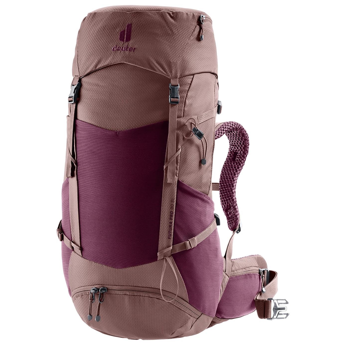 Дамска туристическа раница Deuter Women's Futura Pro SL 30 Walking backpack - Cassis / Ashrose