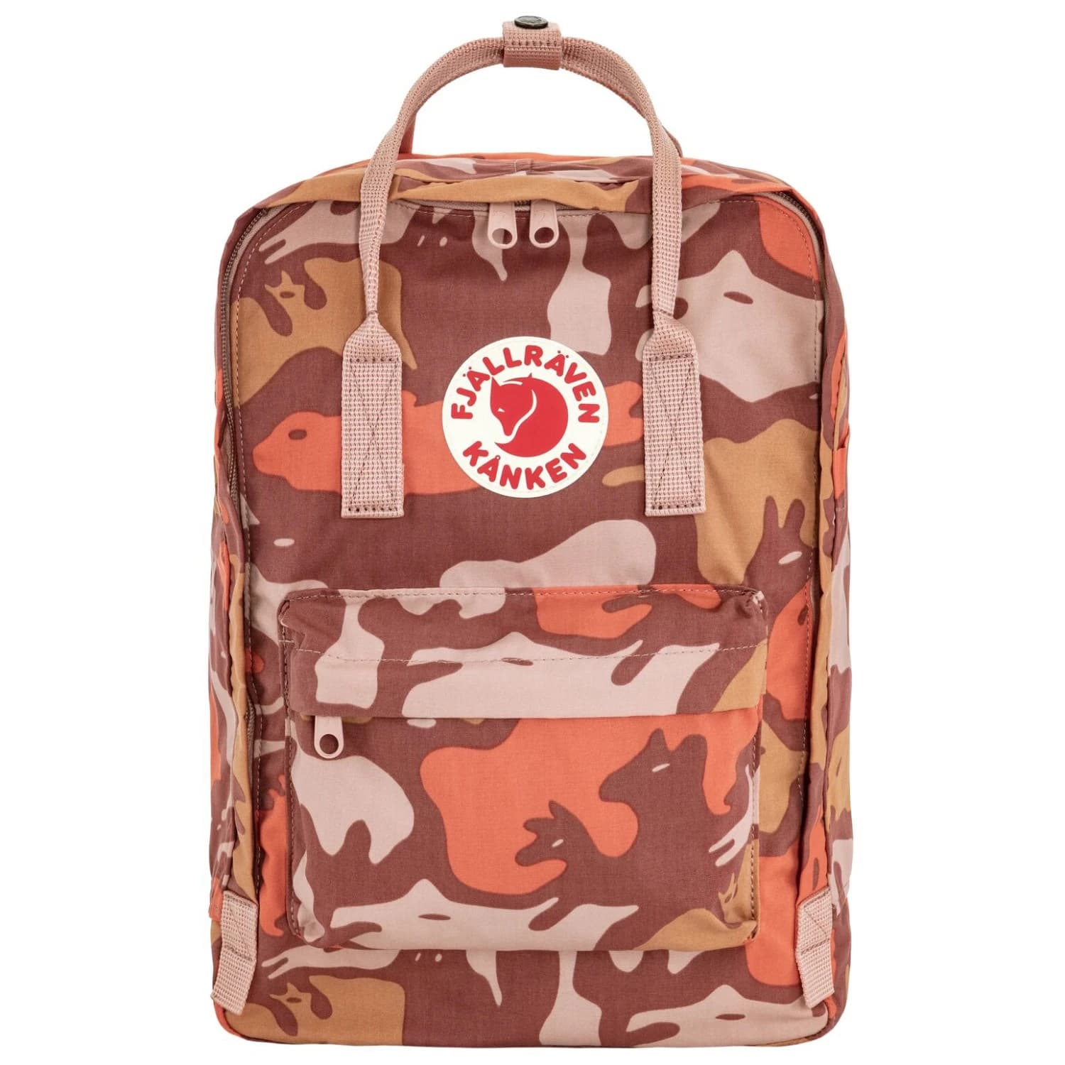 Дневна раница Fjällräven Kånken Graphics Laptop 15 Daypack - Chalk Rose / Hidden Animals
