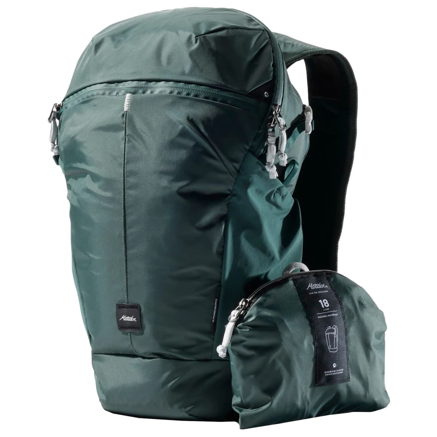 Дневна раница Matador Zipper Packable Backpack 18 Daypack - Juniper