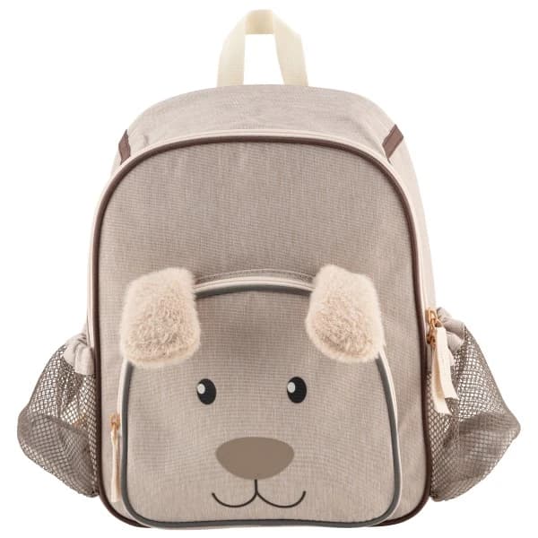 Детска детска раница Sterntaler Kid's Kinderrucksack mit Flaschenhalter Kids' backpack - Beige / Hund Lucky