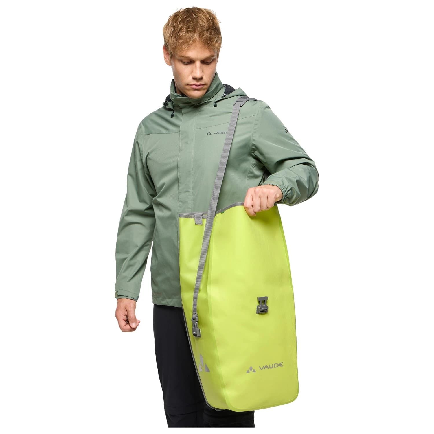 Велосипедна дисага Vaude Aqua Back Single Pannier - Bright Green