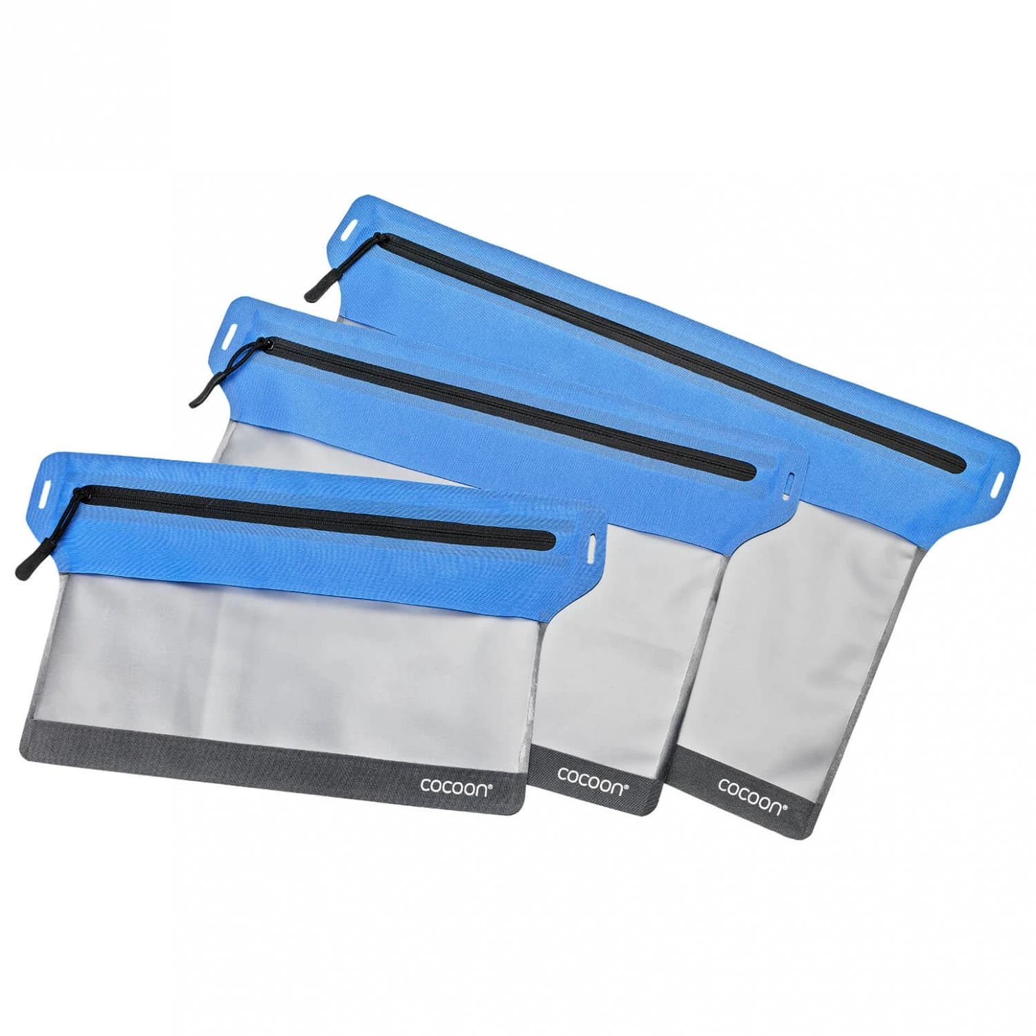 Калъф за ценности Cocoon Zippered Flat Document Bags Valuables pouch - Grey / Blue