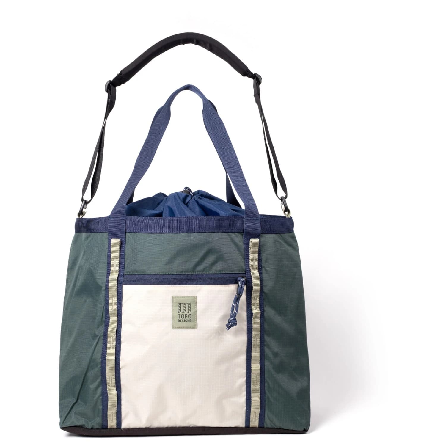 Чанта за рамо Topo designs Mountain Utility Tote Shoulder bag - Forest / Bone White