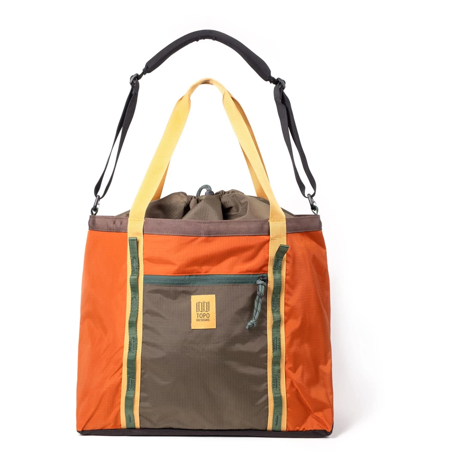 Чанта за рамо Topo designs Mountain Utility Tote Shoulder bag - Woodland / Terracotta