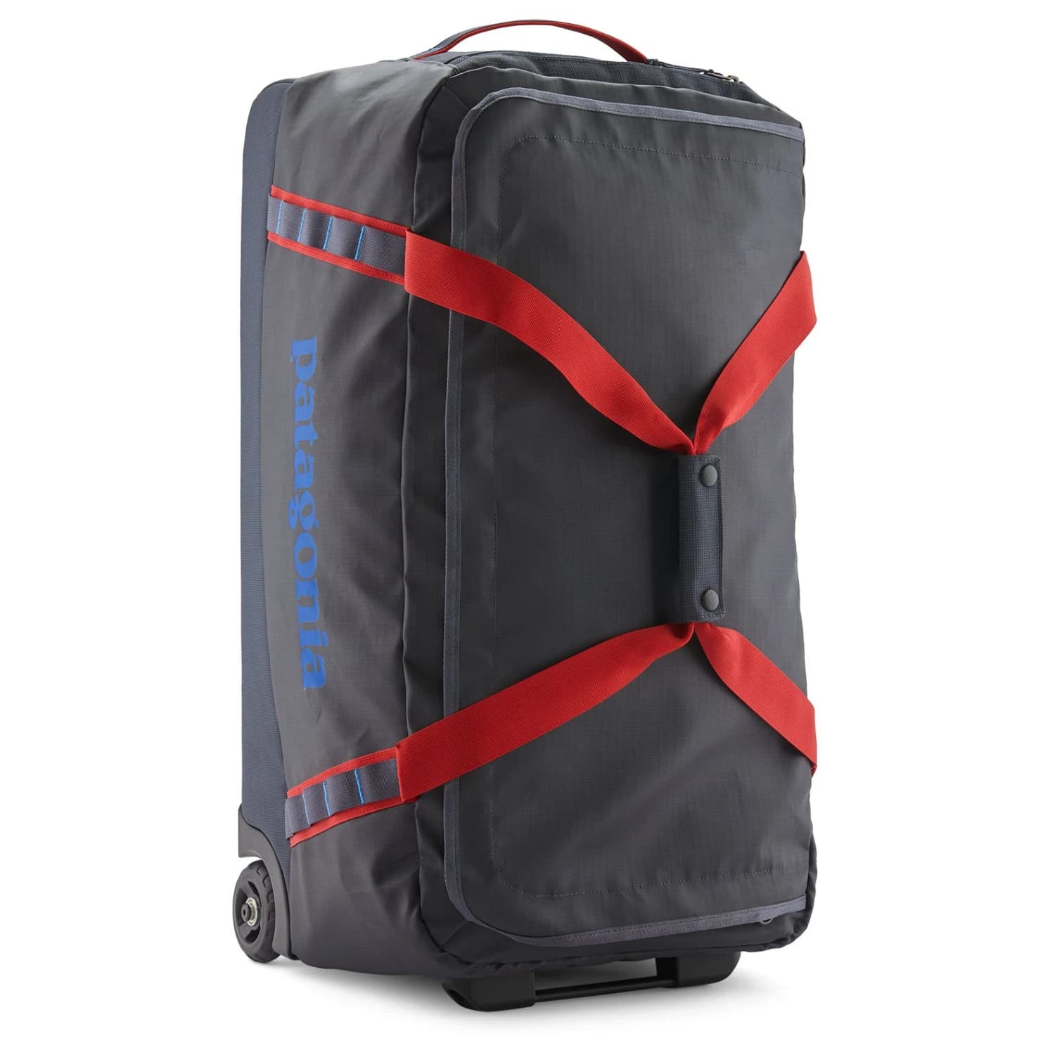 Сак Patagonia Black Hole Wheeled Duffel 70 Luggage - Smolder Blue / Amanita Red