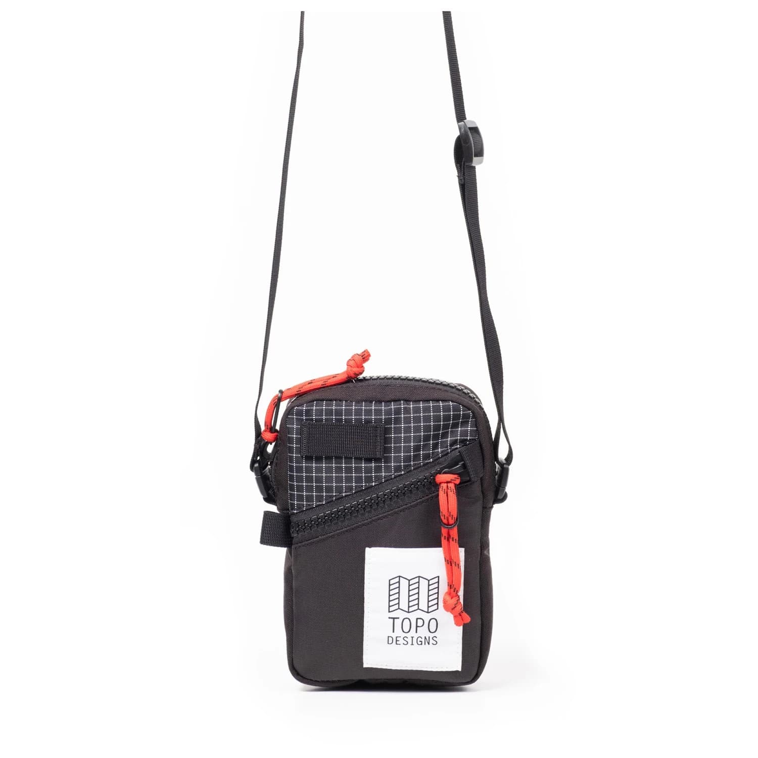 Чанта за рамо Topo designs Mini Shoulder Bag - Black / Grid
