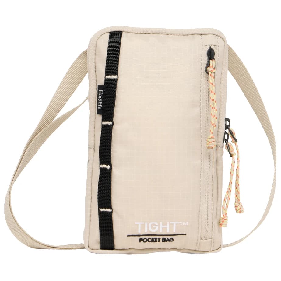 Чанта за рамо Haglöfs Tight Pocket Bag Shoulder bag - Chalk Beige / True Black