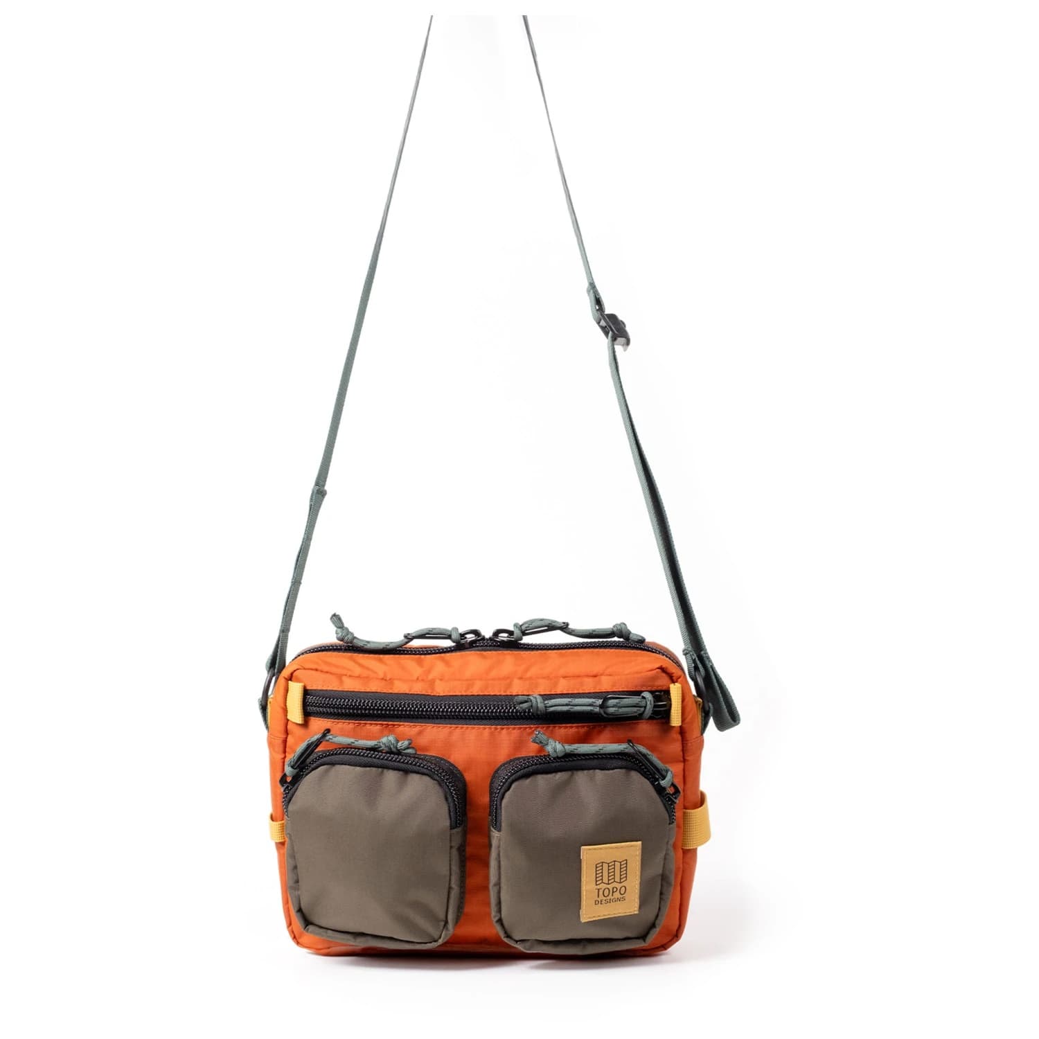 Чанта за рамо Topo designs Block Bag Shoulder bag - Woodland / Terracotta