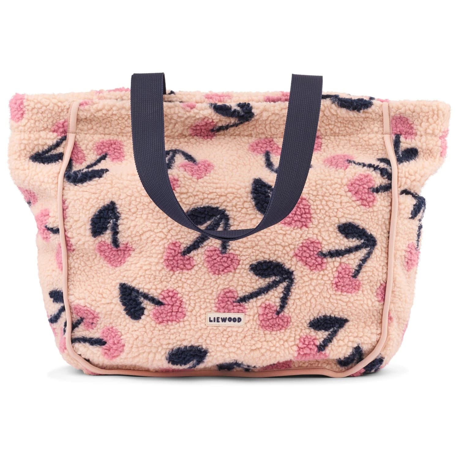 Чанта за рамо Liewood Reed Pile Totebag Shoulder bag - Mega Cherry Heart / Rosey