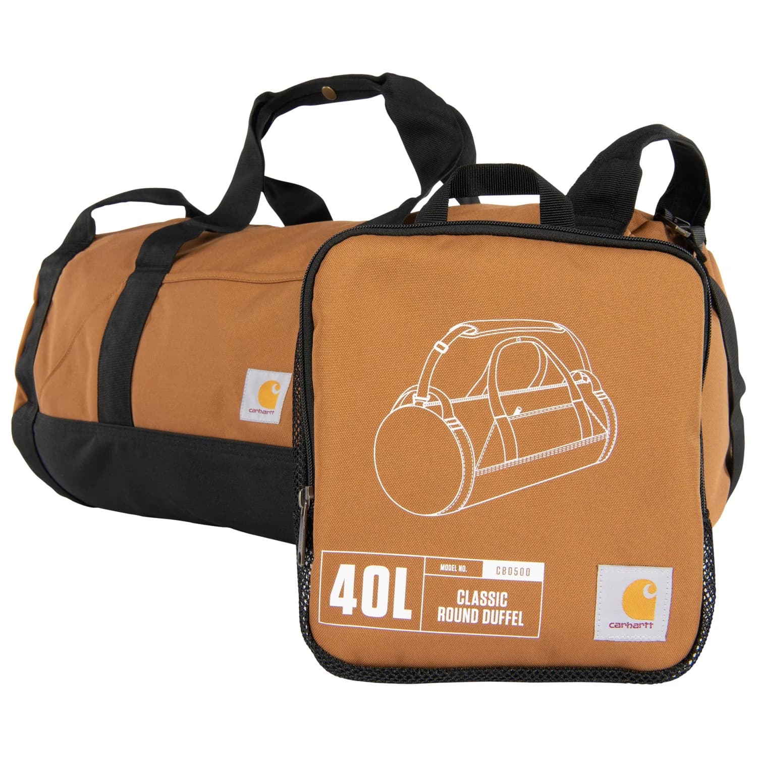 Сак Carhartt Classic Round Duffel 40 Luggage - Carhartt Brown