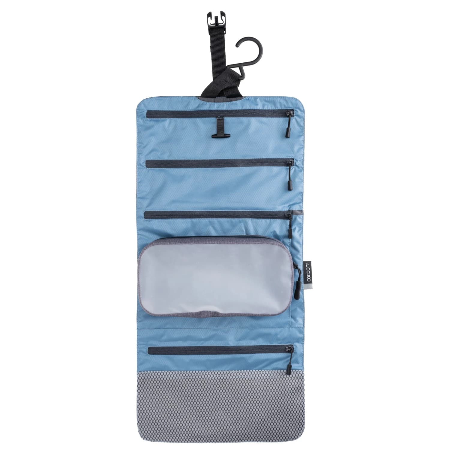Тоалетен несесер Cocoon Hanging Toiletry Kit Minimalist Light Wash bag - Phantom Black / Ash Blue