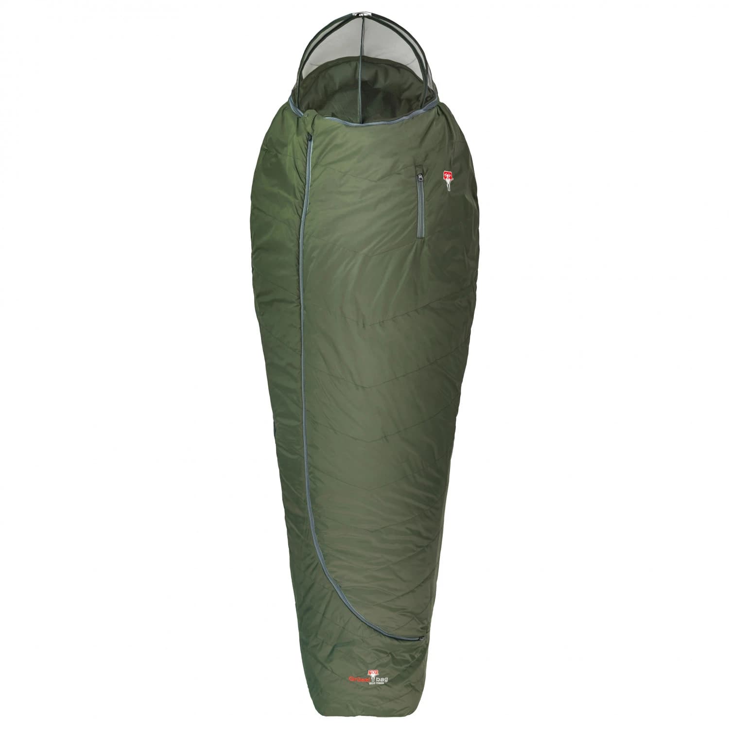 Синтетичен спален чувал Grüezi bag Biopod Wolle Survival Synthetic sleeping bag - Greenery