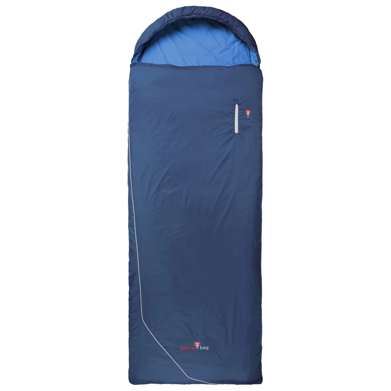 Синтетичен спален чувал Grüezi Bag Biopod Wolle Camp Cotton Comfort Synthetic sleeping bag - Night Blue