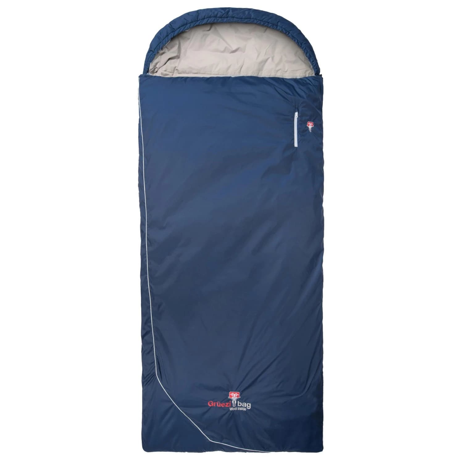 Синтетичен спален чувал Grüezi Bag Wolle Camp Comfort XXL Synthetic sleeping bag - Night Blue