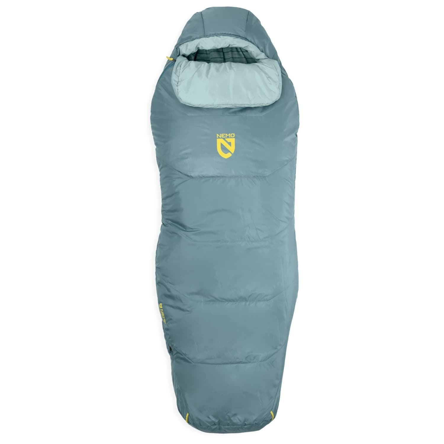 Дамски синтетичен спален чувал Nemo Women's Tempo 20 Synthetic sleeping bag - Arctic / Aquifer