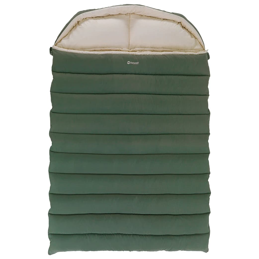 Синтетичен спален чувал Outwell Constellation Lux Double Synthetic sleeping bag - Green