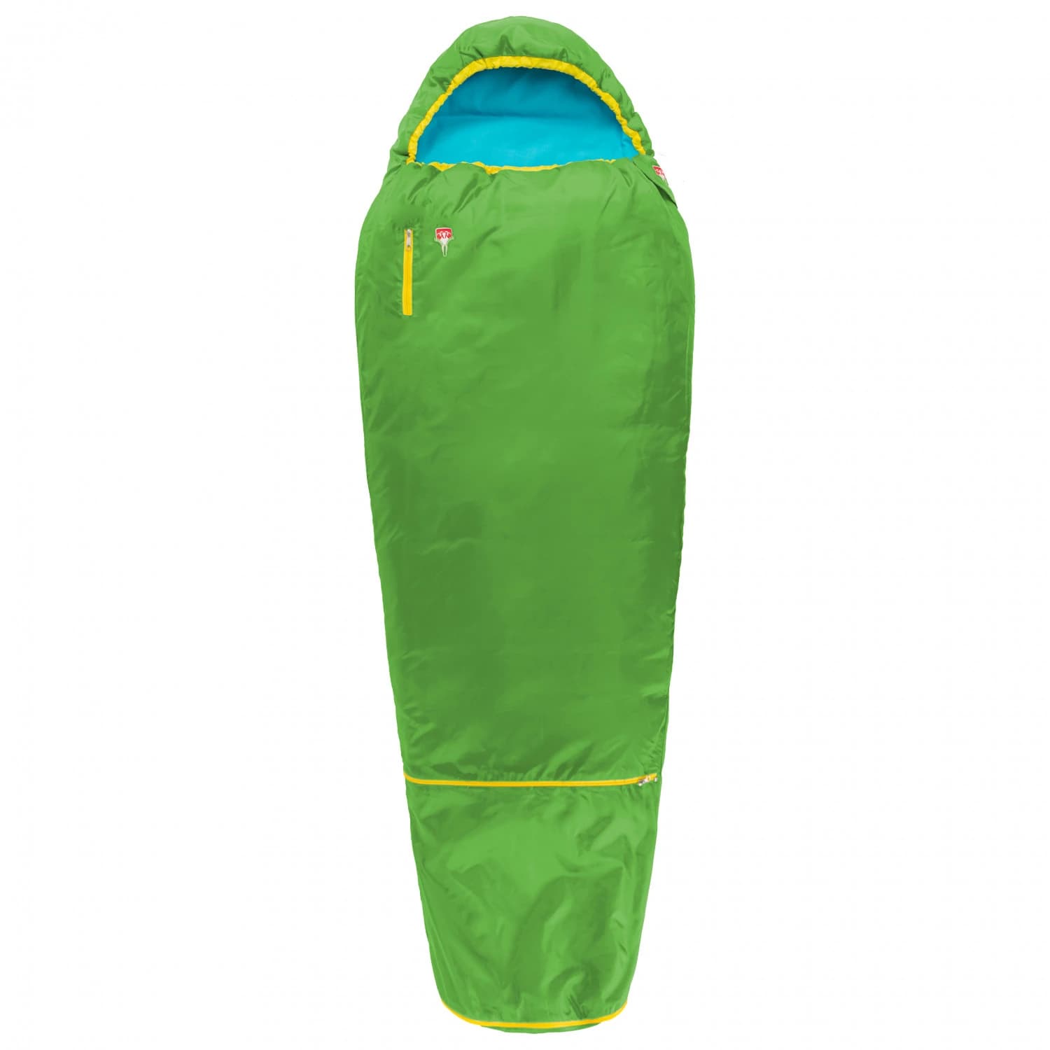 Детски спален чувал Grüezi bag Kid's Colorful Grow Kids' sleeping bag - Gecko Green
