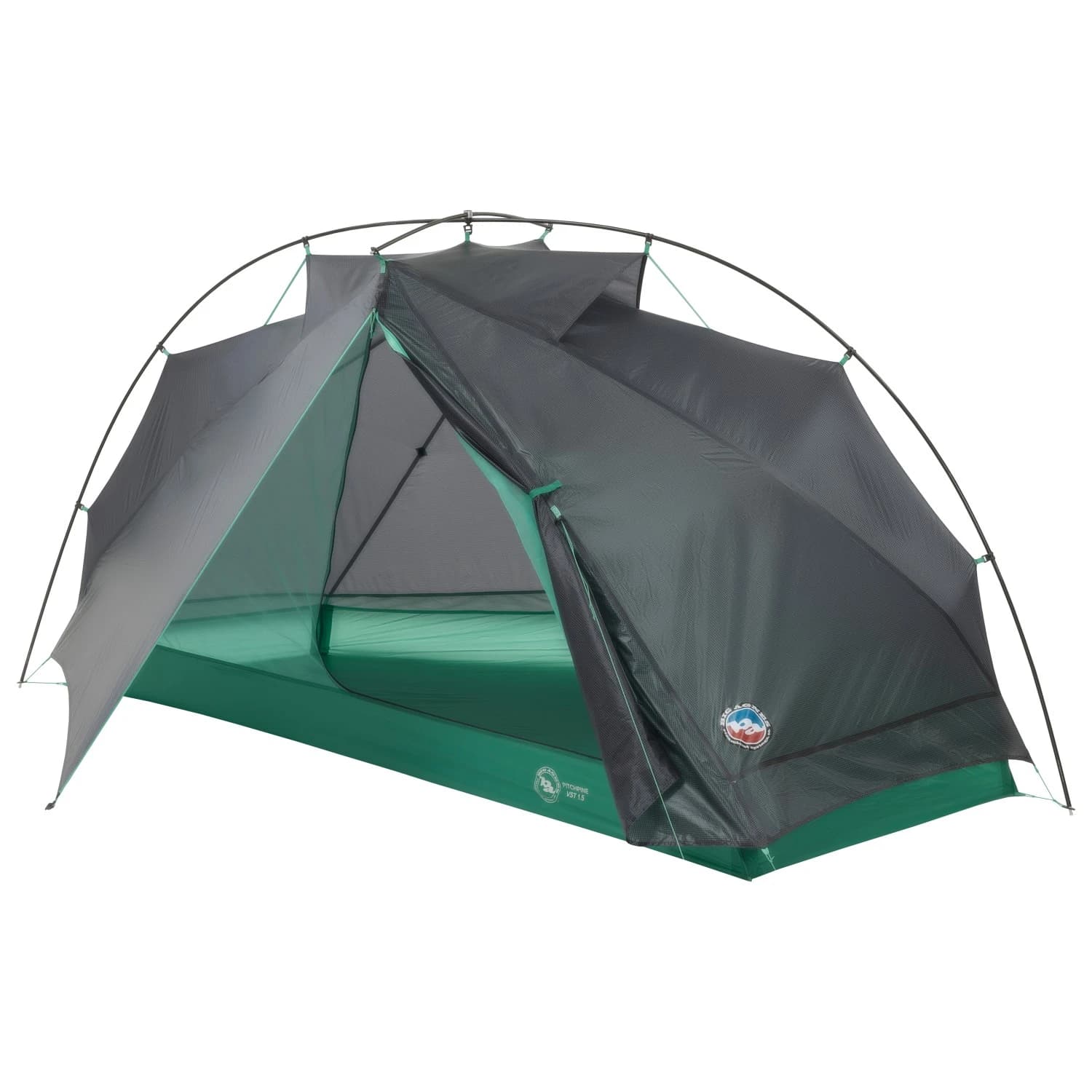 Едноместна палатка Big agnes Pitchpine VST 1.5 1-person tent - Asphalt / Mint Leaf