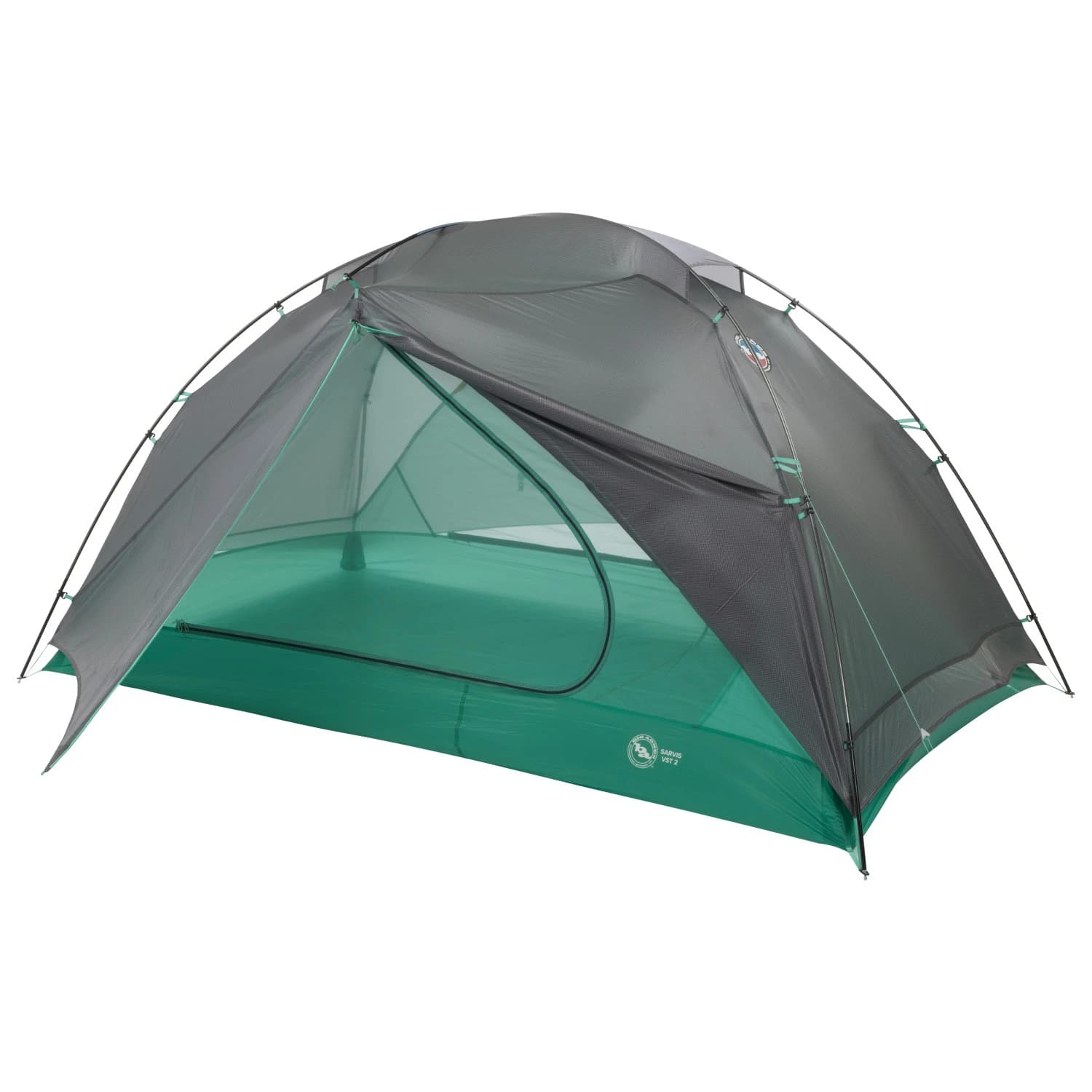 Двуместна палатка Big agnes Sarvis VST 2 2-person tent - Asphalt / Mint Leaf