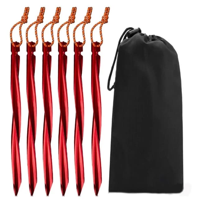 Колчета за палатка Basic nature Zelthering Y-Stake Spiral Tent stake - Red