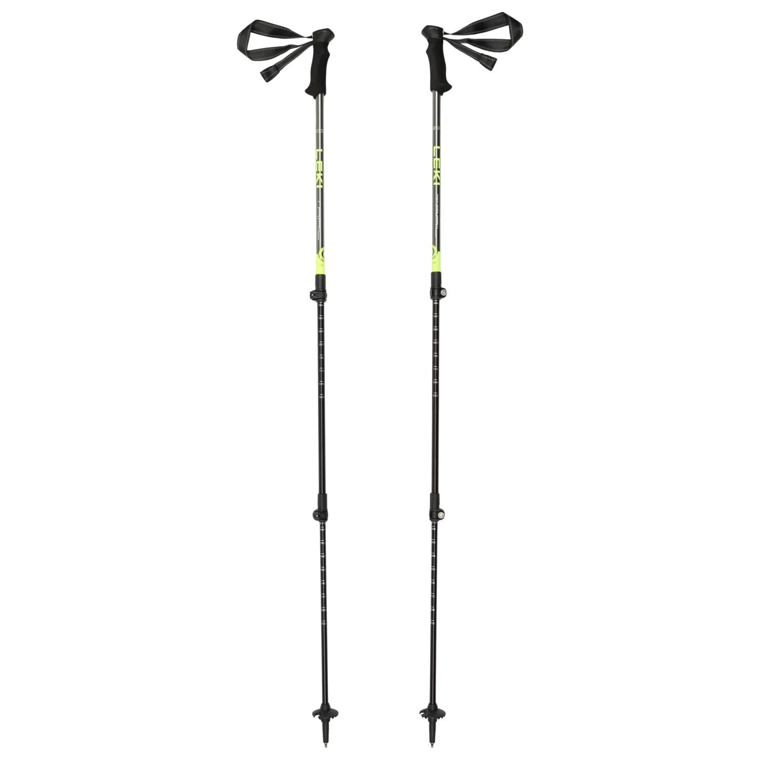 Туристически щеки Leki Trail Lite Walking poles - Gunmetal / Neon Yellow / White